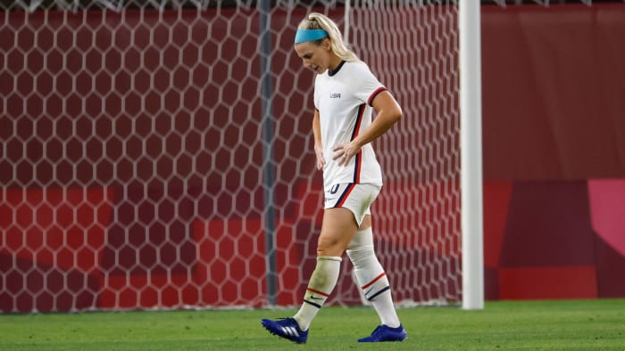 USWNT star Julie Ertz in a draw vs Australia at the Olympics